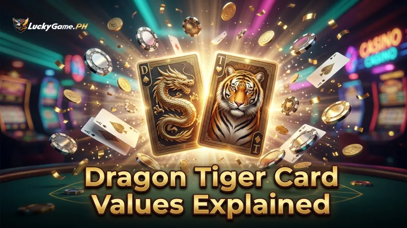 Card values in Dragon Tiger determine round winners.