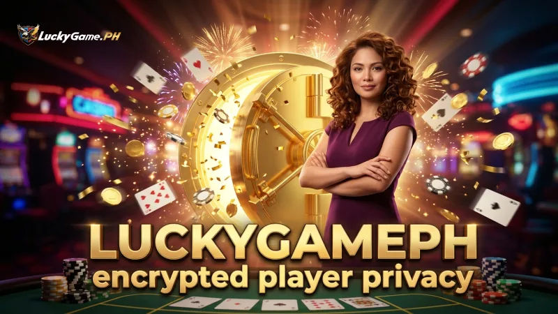 LUCKYGAMEPH encrypts data for player privacy protection.